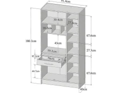 Keukenmeubel Mady - 5 Kasten & 1 Lade - Wit