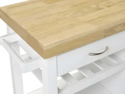 Keukentrolley Skyler Op Wieltjes - 1 Deur & 1 Lade - Hevea