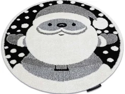 Kindertapijt Joy Rond , Santa Sinterklaas Voor Kinderen - Structuree Cercle 160 Cm
