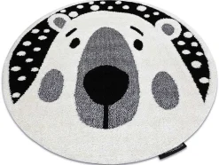 Kindertapijt Joy Rond , Teddy Beertje, Voor Kinderen - Structureel, Cercle 160 Cm
