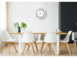 Klok Numbers, Wit, Zwart, 50X1,5X50 Cm, Epikasa