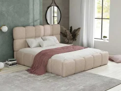 Kofferbed - 160 X 200 Cm - Teddy-Stof - Beige - Damado - Van Pascal Morabito