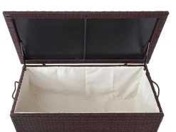 Kussenbox Van Polyrattan Mcw-D88 Iii, Premium Bruin, 51X100X50Cm 170L
