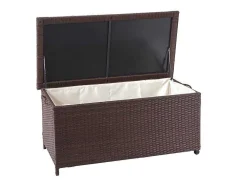 Kussenbox Van Polyrattan Mcw-D88 Iii, Premium Bruin, 51X115X59Cm 250L