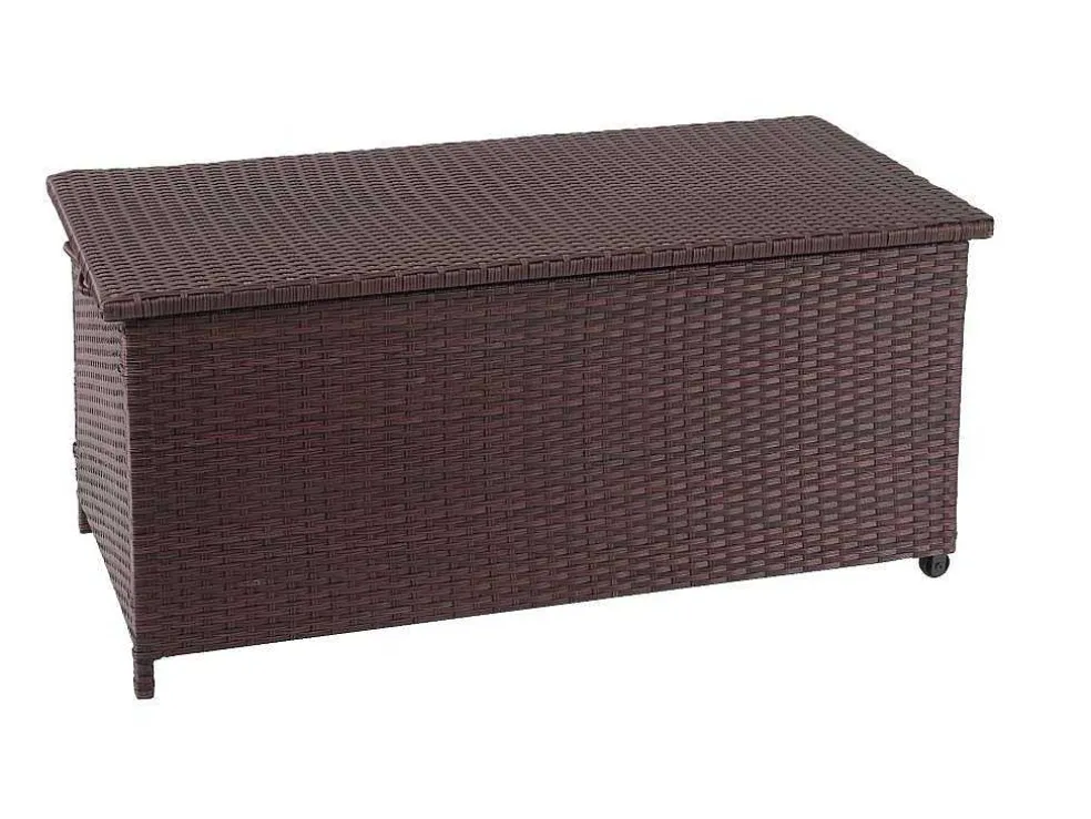 Kussenbox Van Polyrattan Mcw-D88 Iii, Premium Bruin, 51X115X59Cm 250L