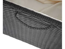 Kussenbox Van Polyrattan Mcw-D88 Iii, Premium Zwart, 51X115X59Cm 250L