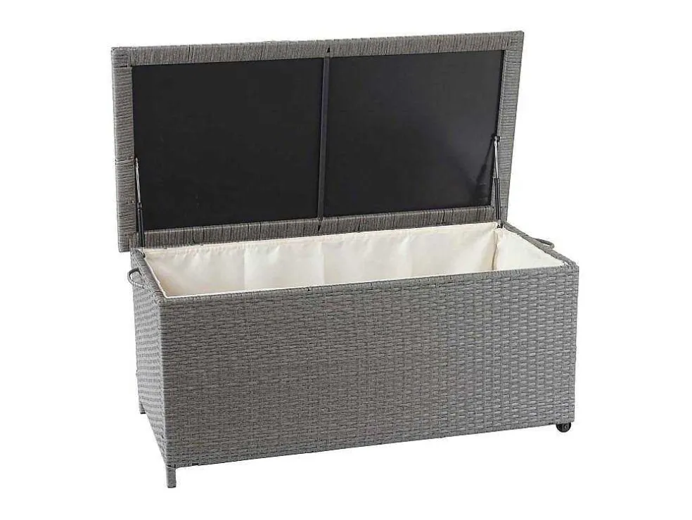 Kussenbox Van Polyrattan Mcw-D88 Iii, Premium Grijs, 51X115X59Cm 250L