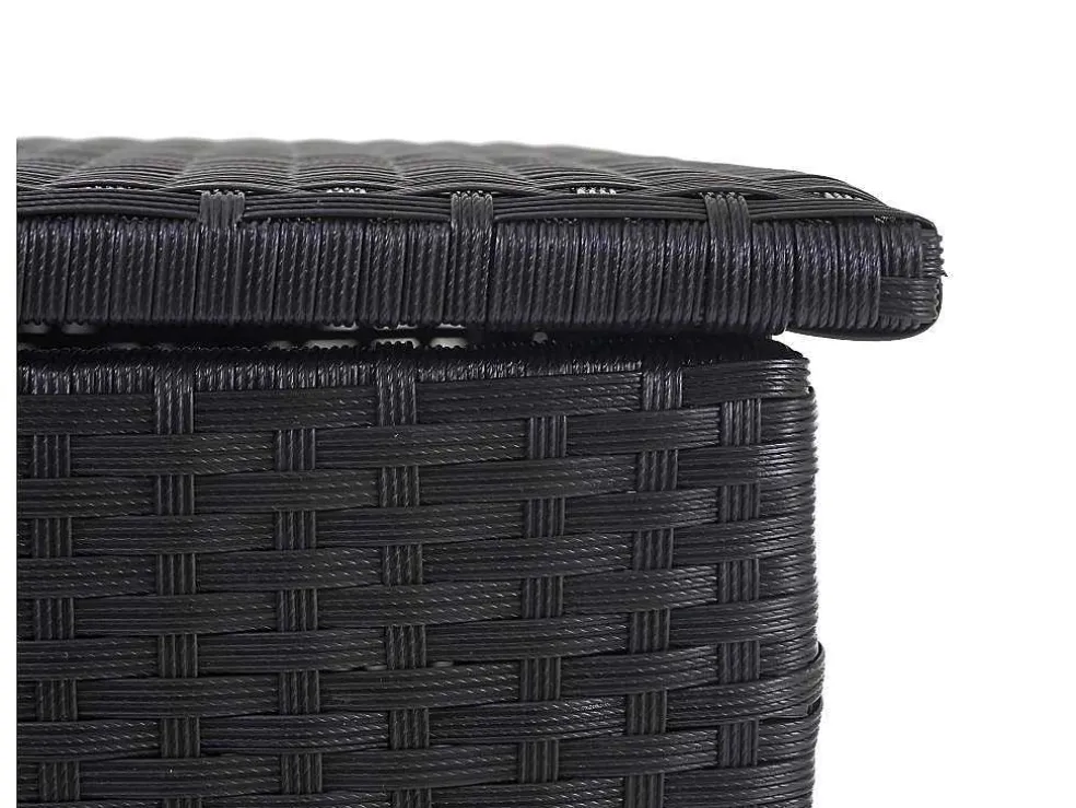 Kussenbox Van Polyrattan Mcw-D88 Iii, Basic Zwart, 63X135X52Cm 320L