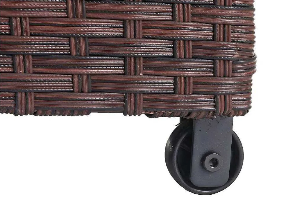 Kussenbox Van Polyrattan Mcw-D88 Iii, Premium Bruin, 63X135X52Cm 320L
