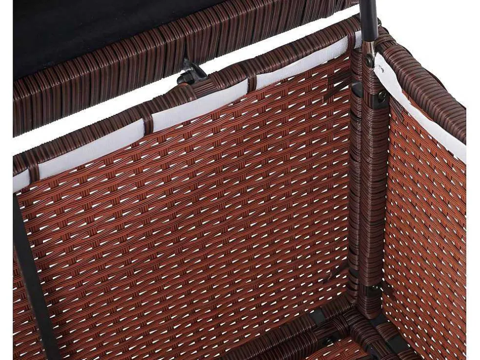 Kussenbox Van Polyrattan Mcw-D88 Iii, Premium Bruin, 80X160X94Cm 950L