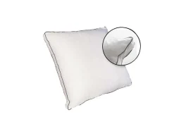 Kussengevoelig Hoofdkussen In Perkaal Katoen - 91 Draden/Cm - 50 X 70 Cm - 700 Gr - Wit - Auxence