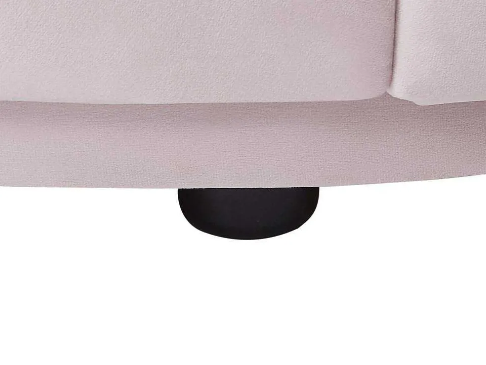 Linkse Chaise Longue Met Bekleding In Roze Fluweel Lonigo Van Pascal Morabito
