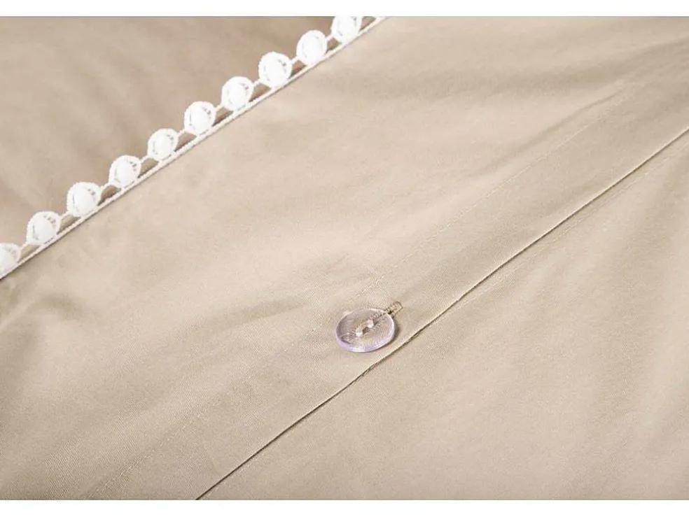Livia Bedset 1 Set 200X150Cm Beige, Wit.