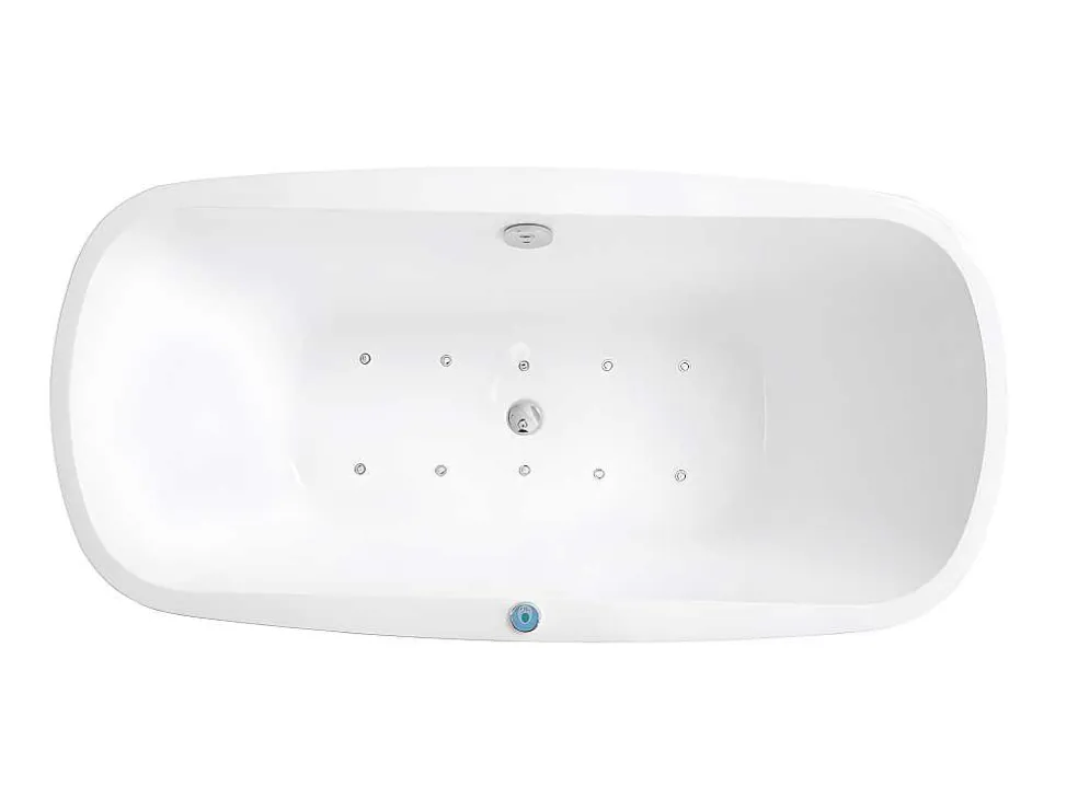 Massagebad Met Ledverlichting - Balneo Therapie Sirgao - 1 Persoon - 155L - 75X150Cm - Zwart