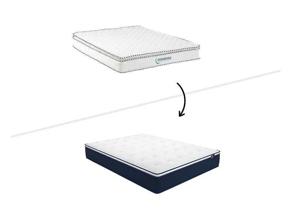 Matras 140X190Cm Met Pocketveren En Bijpassende Topmatras Dikte 24Cm - Altier Van Dreamea