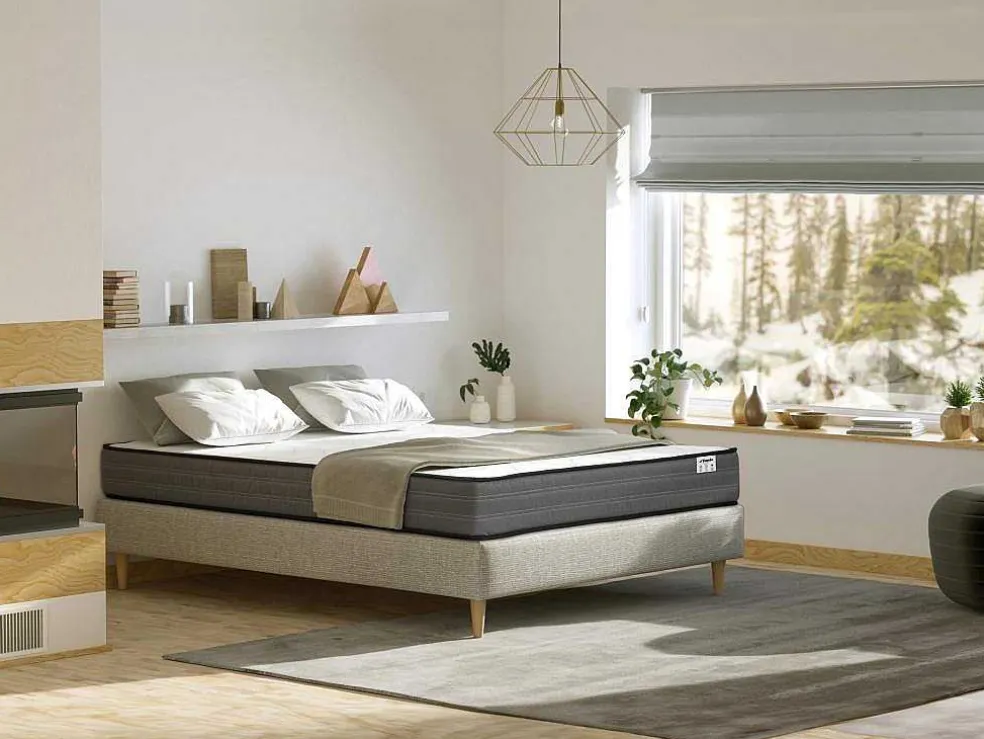 Matras 160 X 200 Cm Pocketveren 20 Cm Dik - Ambracie Van Ysmee