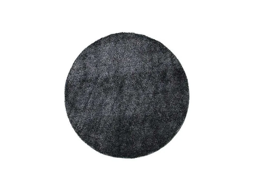 Mattis Vloerkleed O200 Cm Polyester Antraciet.