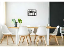 Metalen Decoratie Gitaar 19, Zwart, 46X1,5X32 Cm, Epikasa
