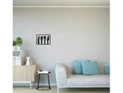 Metalen Decoratie Gitaar 19, Zwart, 46X1,5X32 Cm, Epikasa