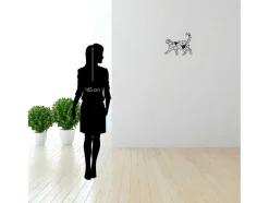 Metalen Decoratie Katten 2, Zwart, 46X1,5X37 Cm, Epikasa