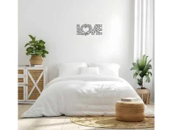Metalen Decoratie Love 8, Zwart, 50X1,5X20 Cm, Epikasa