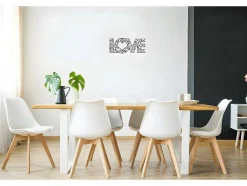 Metalen Decoratie Love 8, Zwart, 50X1,5X20 Cm, Epikasa