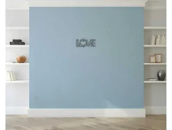 Metalen Decoratie Love 8, Zwart, 50X1,5X20 Cm, Epikasa