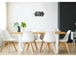 Metalen Decoratie Star Wars, Zwart, 50X1,5X21 Cm, Epikasa