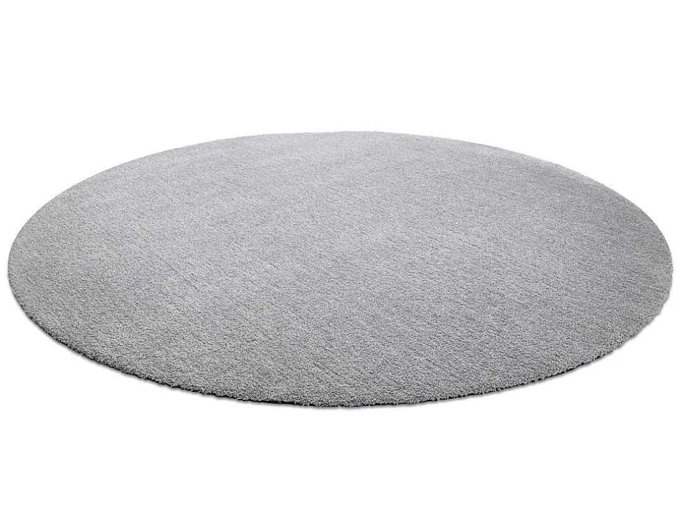 Modern Tapijt Wasbaar Latio 71351060 Rond Zilverkleuring Cercle 120 Cm