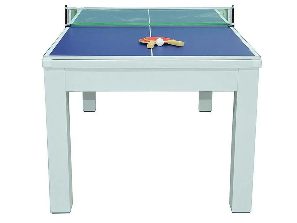Moduleerbare Tafel - Wit - Biljart En Tafeltennis - L182 X B102 X H80 Cm - Henk