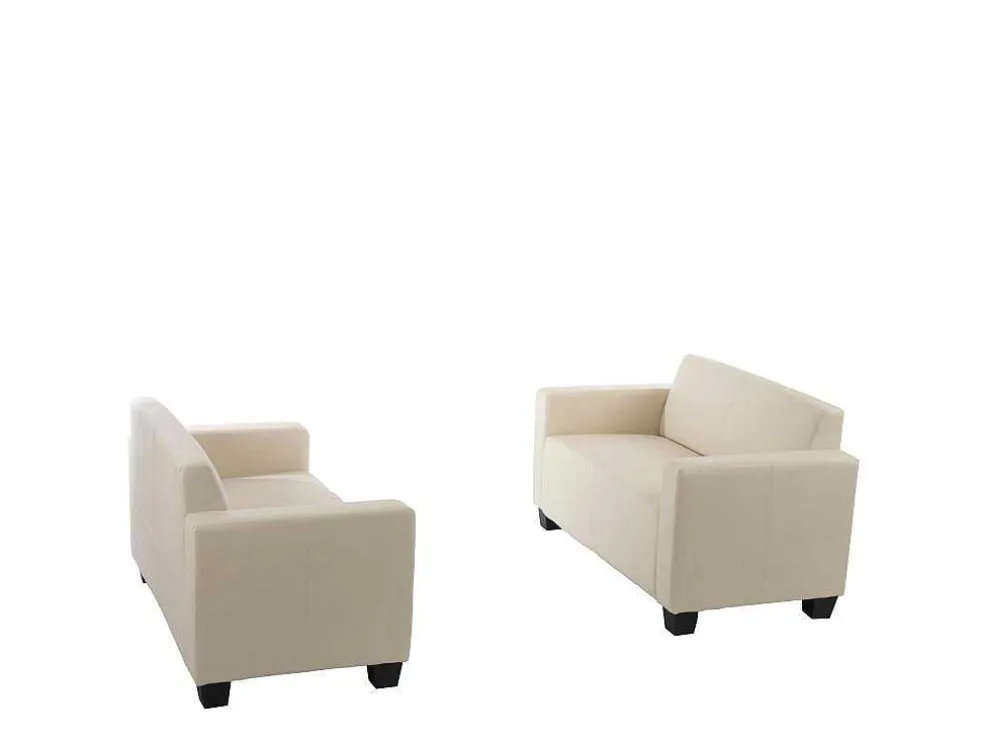Moncalieri Bankstel (Set Van 2), Creme