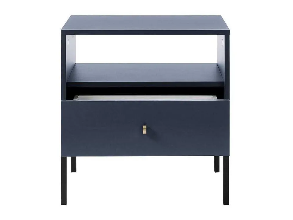 Nachtkastje Bogdan - 1 Lade En 1 Nis - Blauw