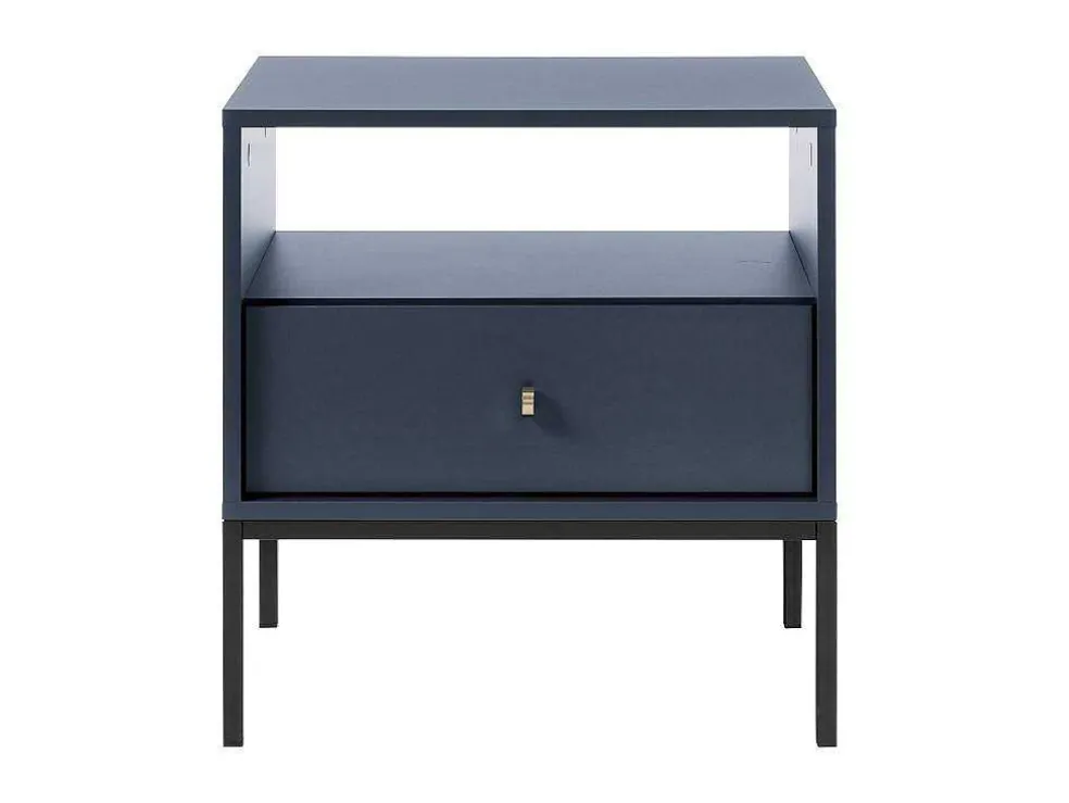 Nachtkastje Bogdan - 1 Lade En 1 Nis - Blauw