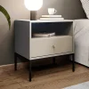 Nachtkastje - 1 Lade En 1 Nis - Beige - Bogdan