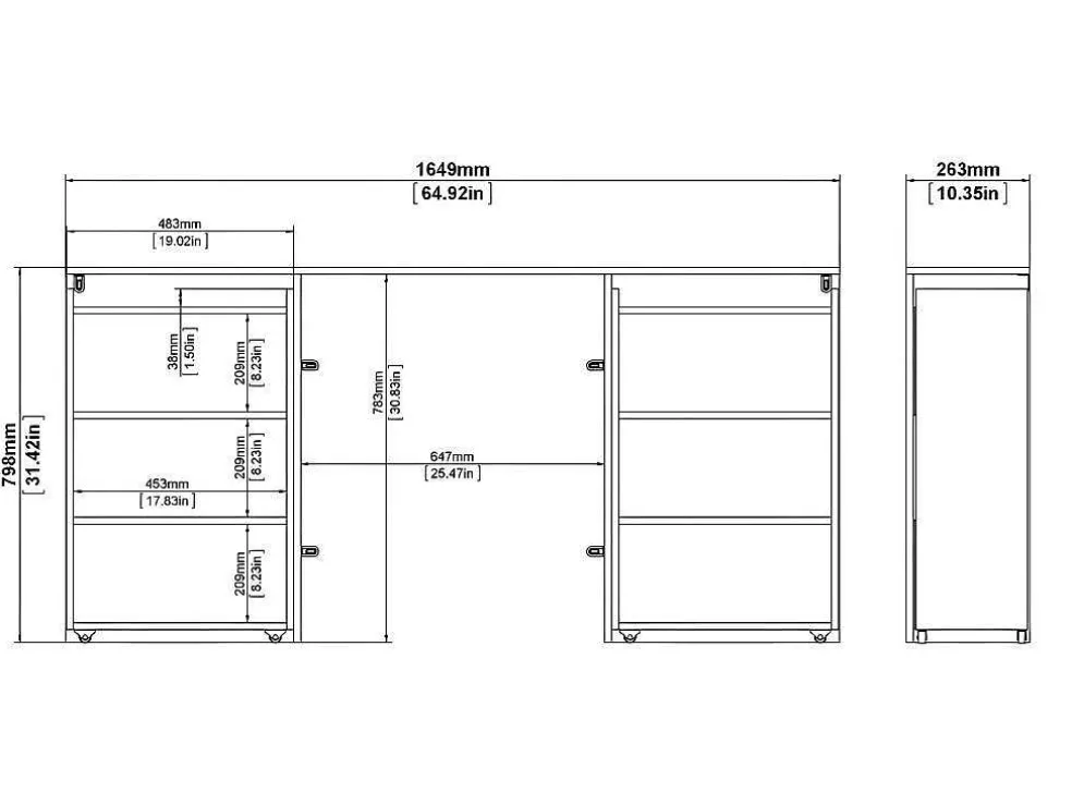 Nada Hoofdbord Met Opbergruimte 160 Cm, Betondecor/Wit Hoogglans.