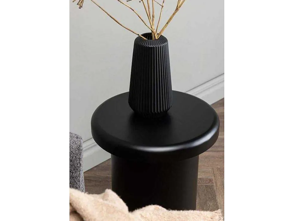 Namsos Salontafel , Bijzettafel O40Cm Zwart.