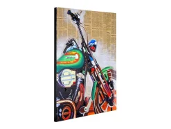 Olieverfschilderij Motor Handgeschilderd