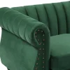 Omkeerbare Hoekbank Van Spargroen Velours Trumbo