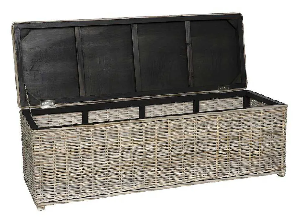 Opbergruimte Van Kubu Gao - L130 X D45 X H44 Cm - Natuurlijk Grijs