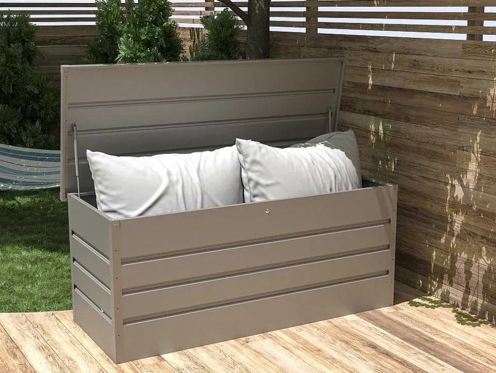 Opbergruimte Voor Tuin Van Grijs Gegalvaniseerd Staal - 750L - Tomaso