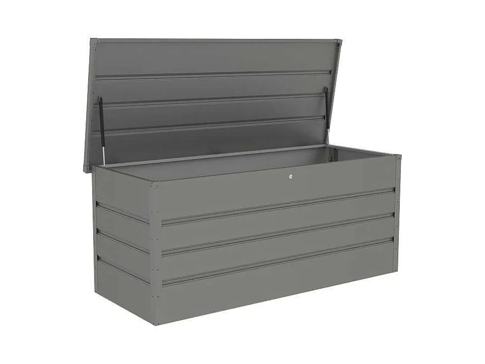 Opbergruimte Voor Tuin Van Grijs Gegalvaniseerd Staal - 750L - Tomaso