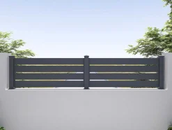 Opengewerkte Uitbreiding Voor Het Hek H80,3 X L178,3 Cm In Donkergrijs Aluminium - Primo