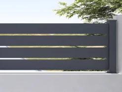 Opengewerkte Uitbreiding Voor Het Hek H80,3 X L178,3 Cm In Donkergrijs Aluminium - Primo