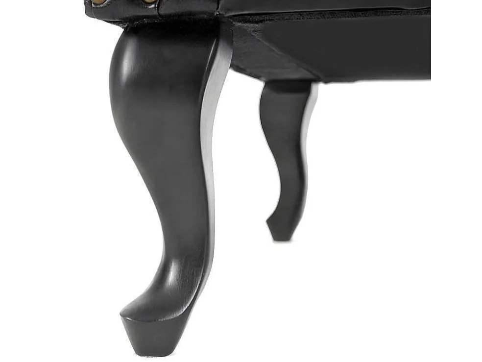 Oxford Fauteuil, Zwart Zonder Voetenbank