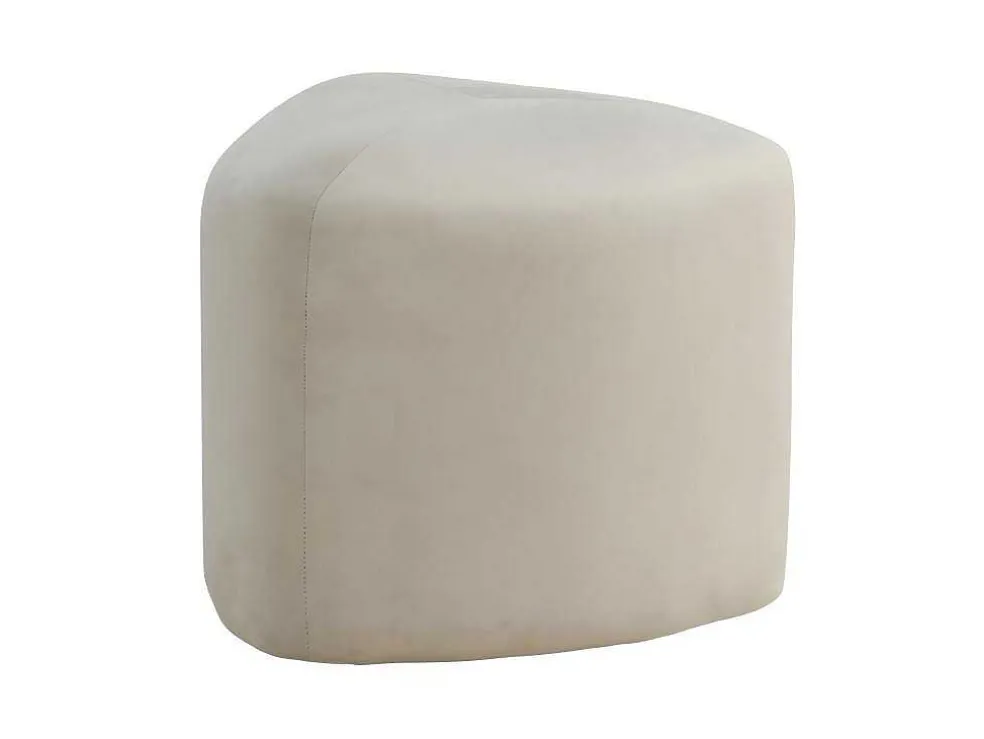 Peg Poef, Hocker O46Cm Velours Wit.