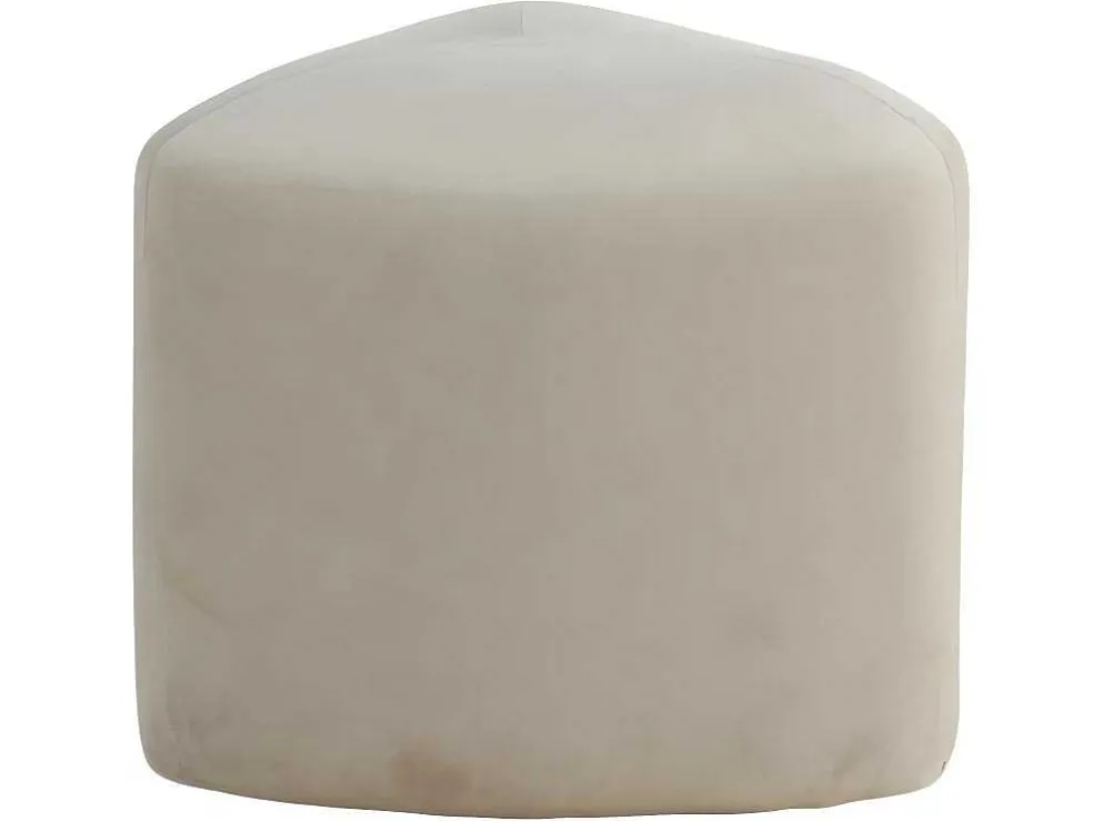 Peg Poef, Hocker O46Cm Velours Wit.