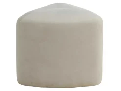 Peg Poef, Hocker O46Cm Velours Wit.