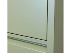 Pisa Schoenenkast Groen Metaal Met 4 Vakken.
