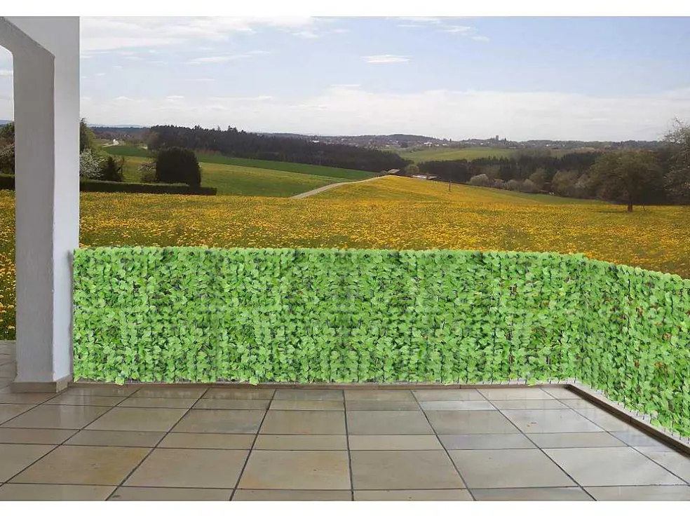 Privacyscherm Balkon N77 Ii Blad, 300X150Cm Licht Blad
