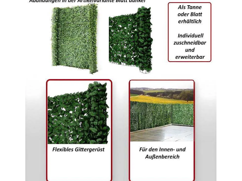 Privacyscherm Balkon N77 Ii Blad, 500X150Cm Donker Blad